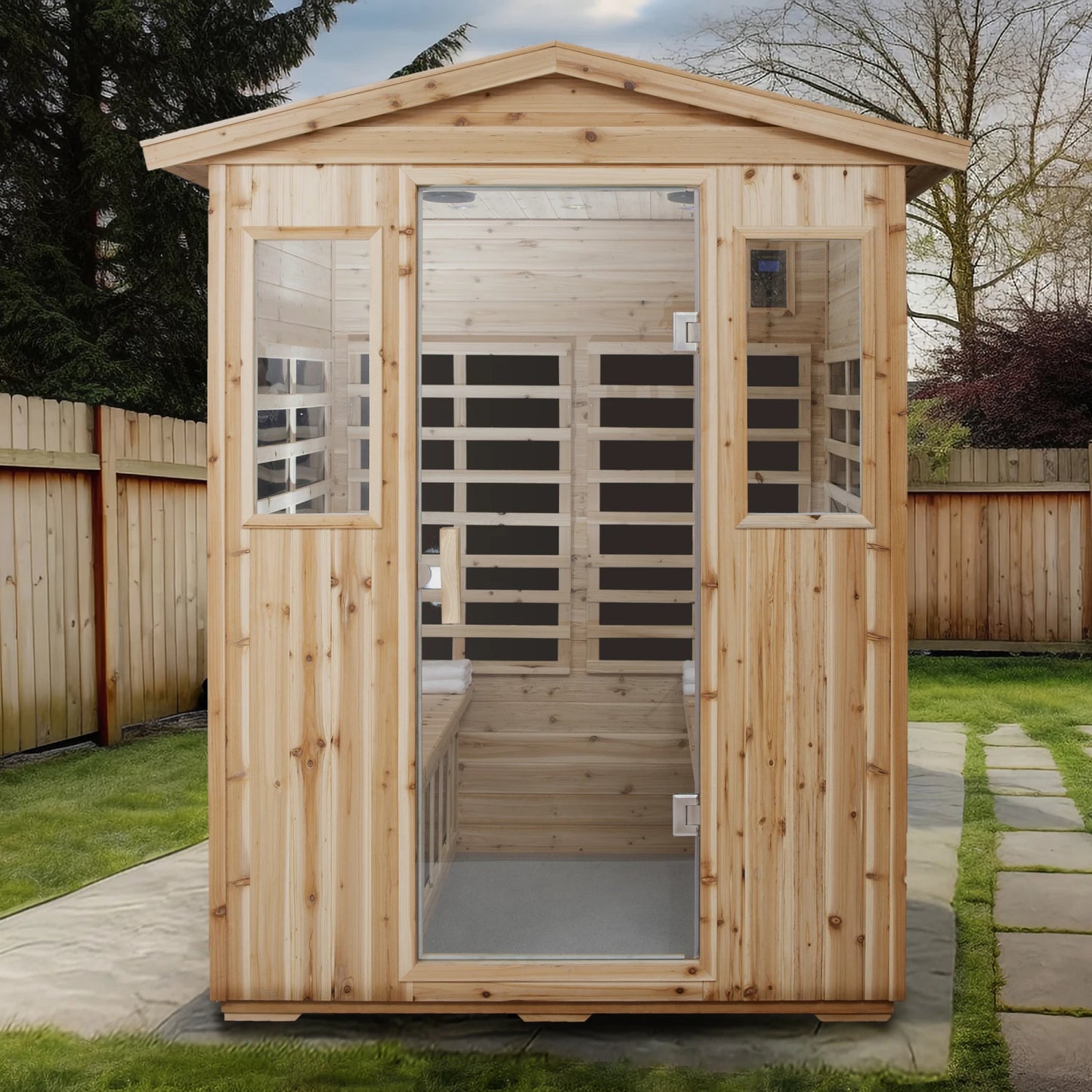 Four Person Fir Far-Infrared Sauna Room