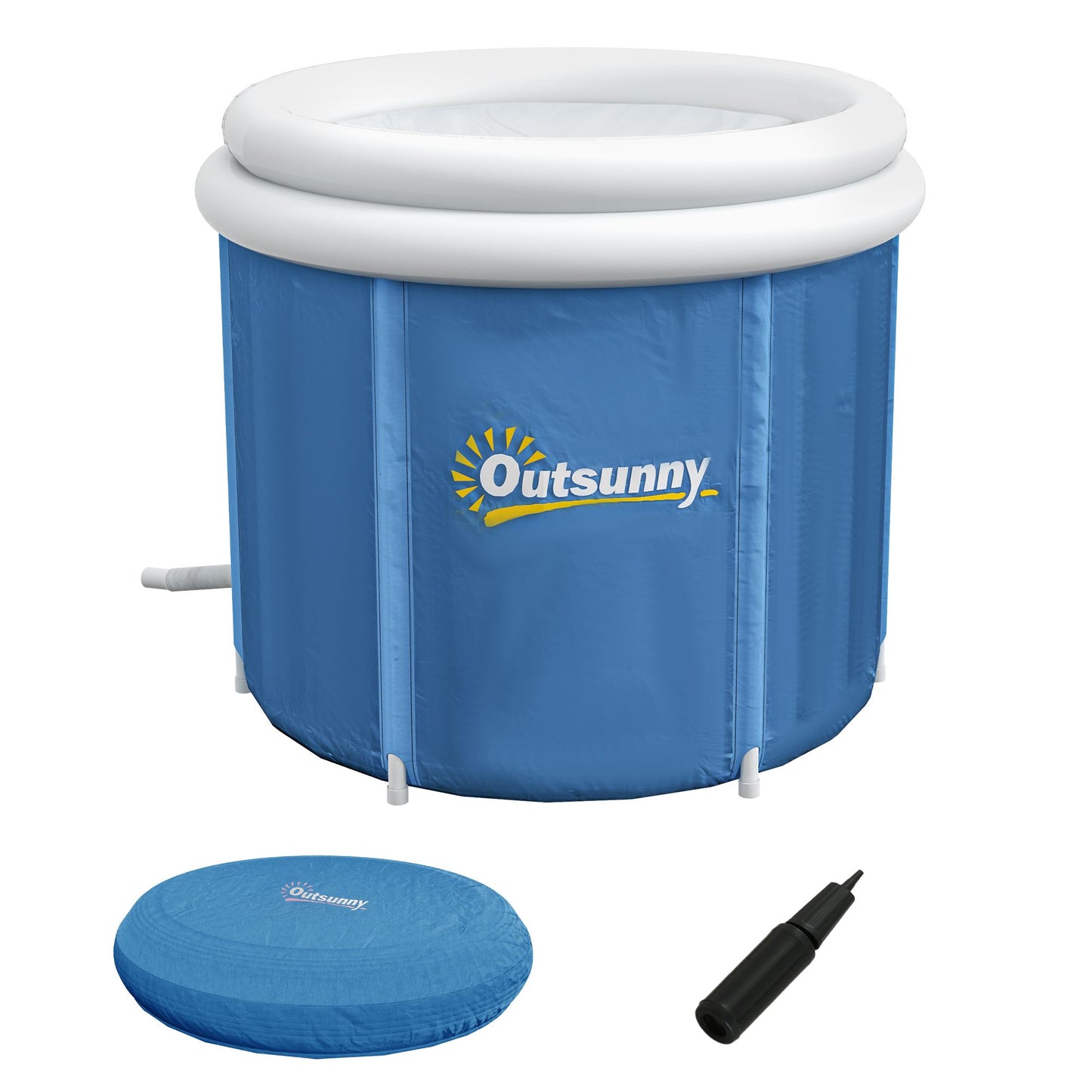 Outsunny, 79 Gallon Cold Plunge Tub, Dark Blue