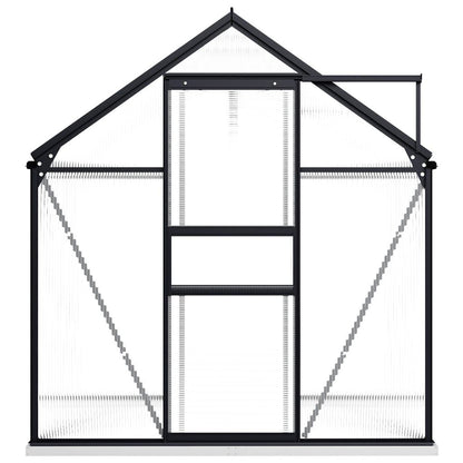 Greenhouse with Base Frame Anthracite Aluminum 38.9 ft²