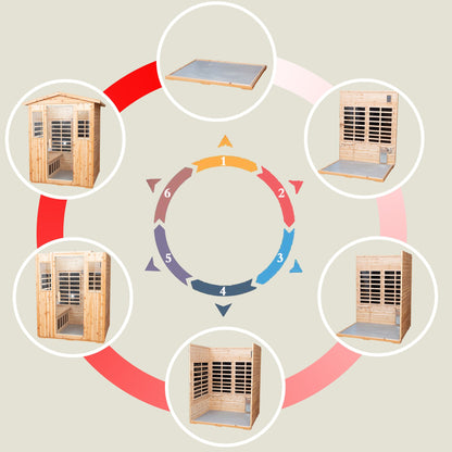 Four person Infrared Outdoor Sauna Room