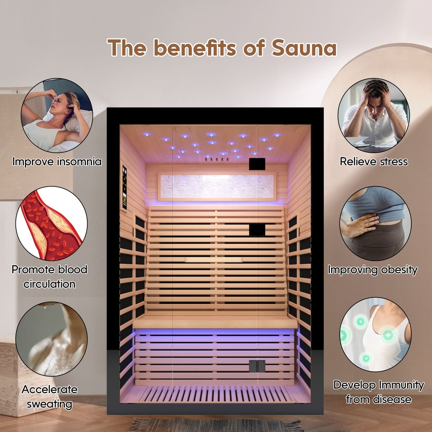 Luxury Double Sauna Room