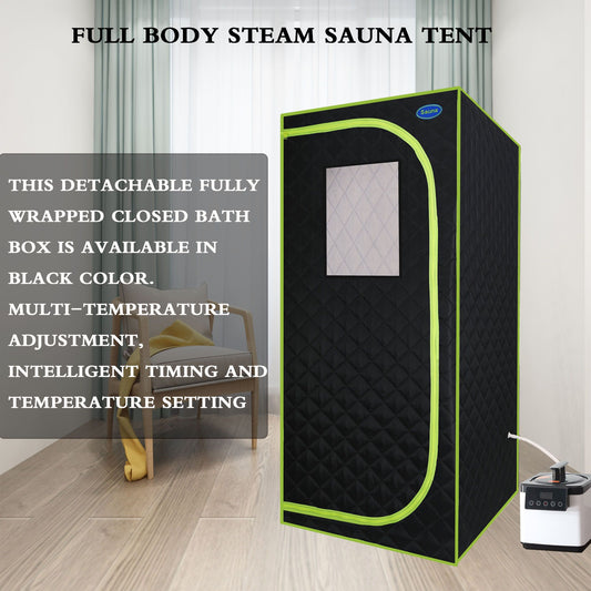 Portable Plus Type Full Size Steam Sauna Tent.