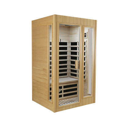 Hemlock Two-person far infrared roof embedded indoor sauna room