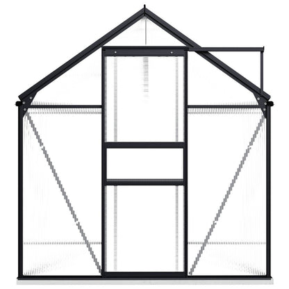 Greenhouse with Base Frame Anthracite Aluminum 51.1 ft²