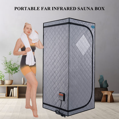 Portable Full Size Grey Infrared Sauna Tent