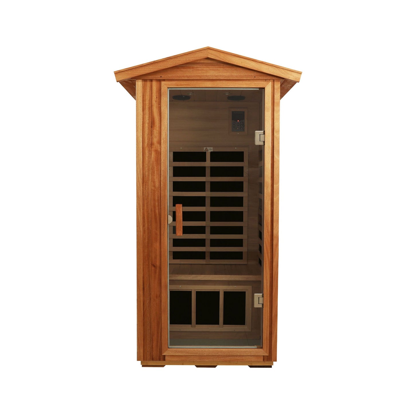 One Person Outdoor Okoume Wood Far Infrared Sauna Room