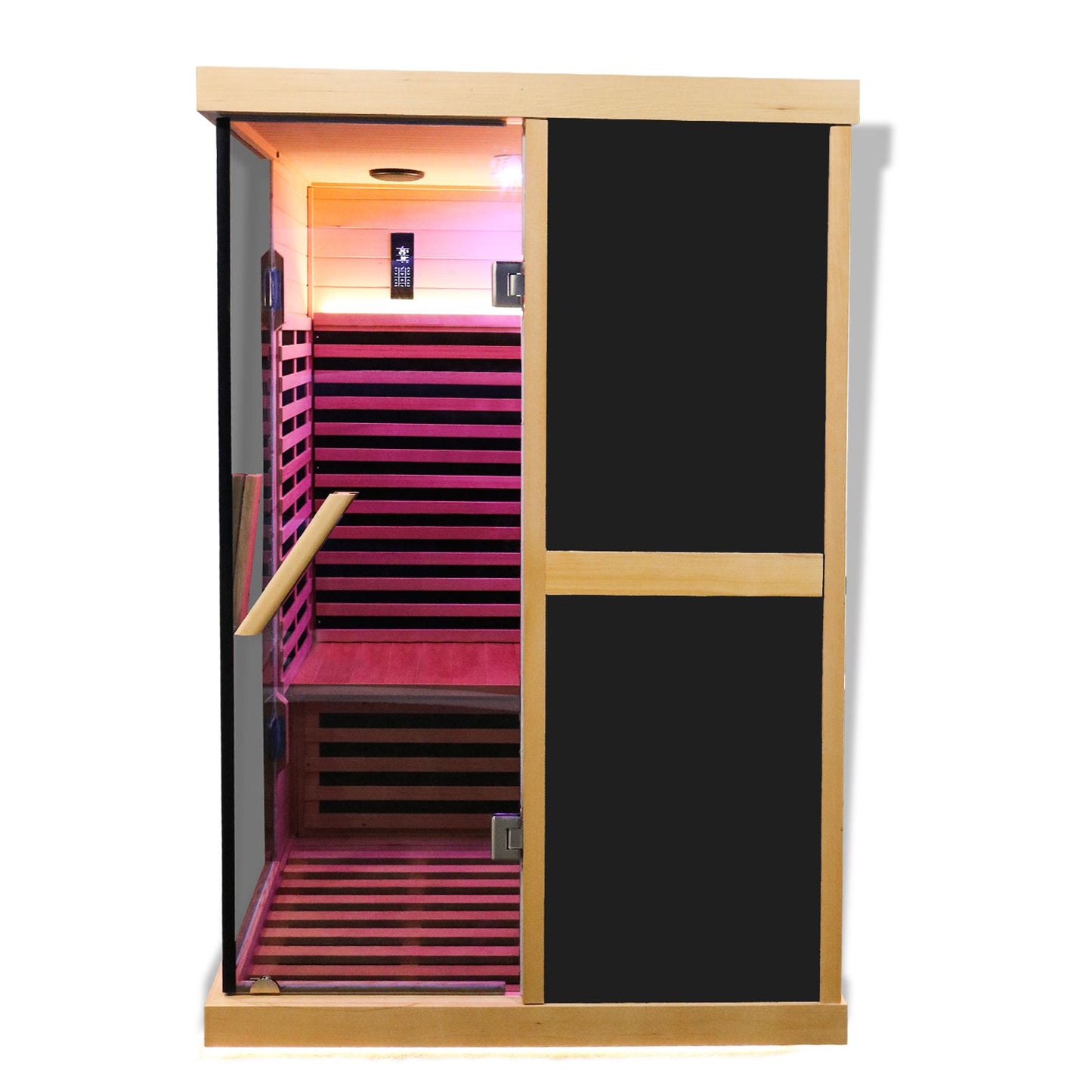 Double person V-shaped far infrared sauna room